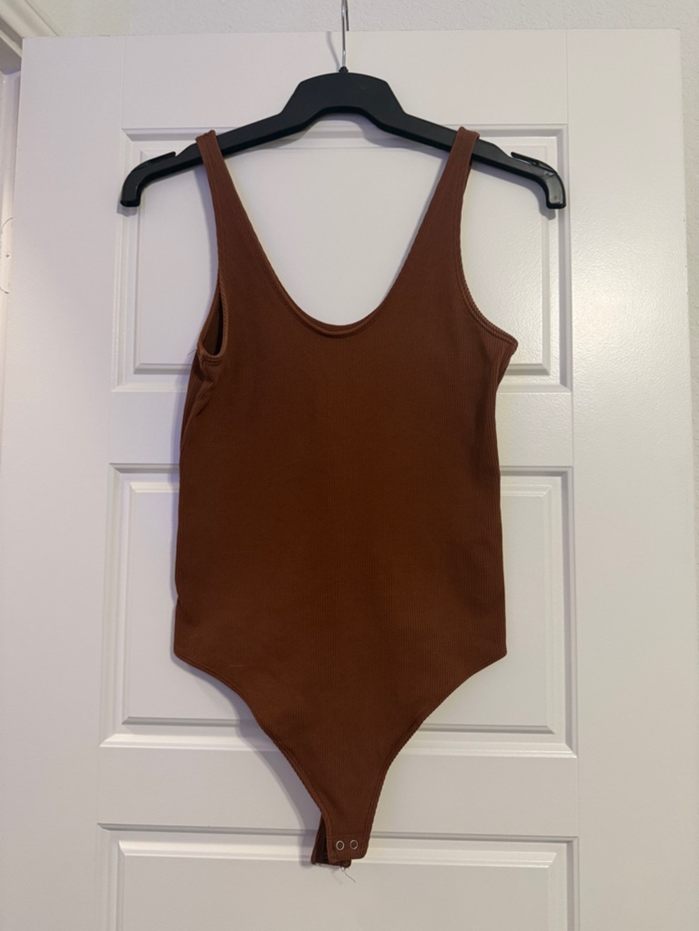Abercrombie & Fitch Brown Ribbed Tank Bodysuit